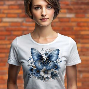 Дамска тениска пеперуда