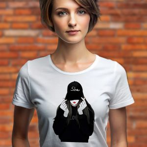 Дамска тениска Момиче с шапка