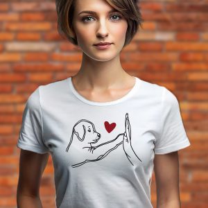 Дамска тениска Влюбено куче