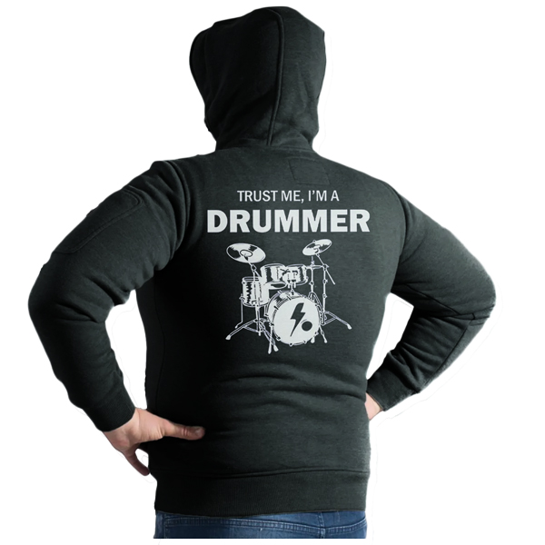 Суичър худи с изображение на барабани