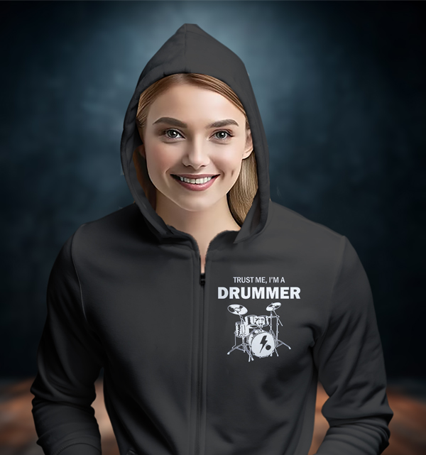 Дамски суичър с барабани