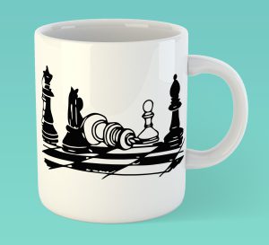 Чаша изобразяваща шах