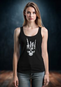 Потник с изображение на череп METAL