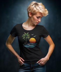 Дамска тениска Изгрев на тропика
