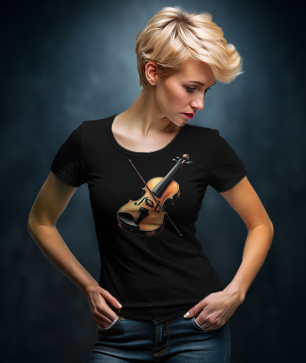 Дамска тениска Цигулка