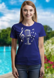 Дамска тениска МИКРОФОН