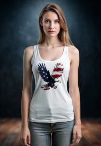Дамски потник с изображение на орел с американското знаме