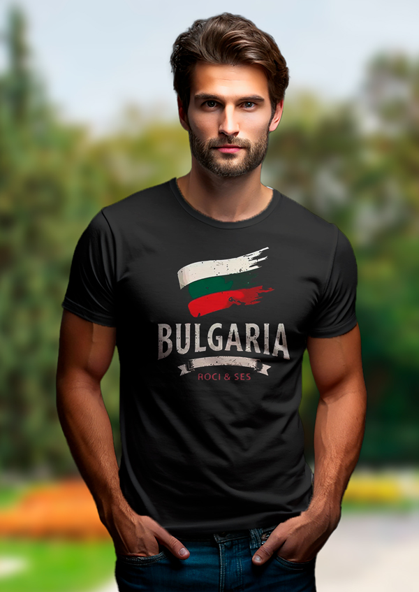 Тениска с изображение на флага на България