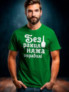 Тениска Без ракия няма оправия!